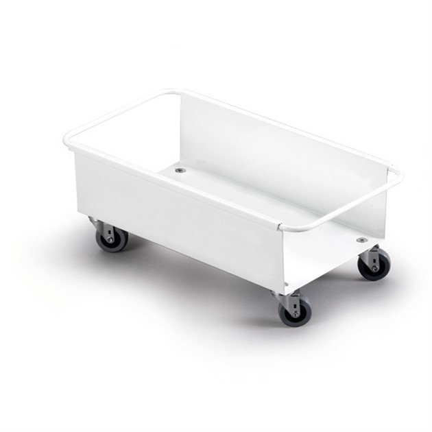 Vagn till soptunna 60 liter vit