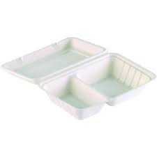 Duni Bagasse hämtbox rektangulär 2-fack 241x163x65