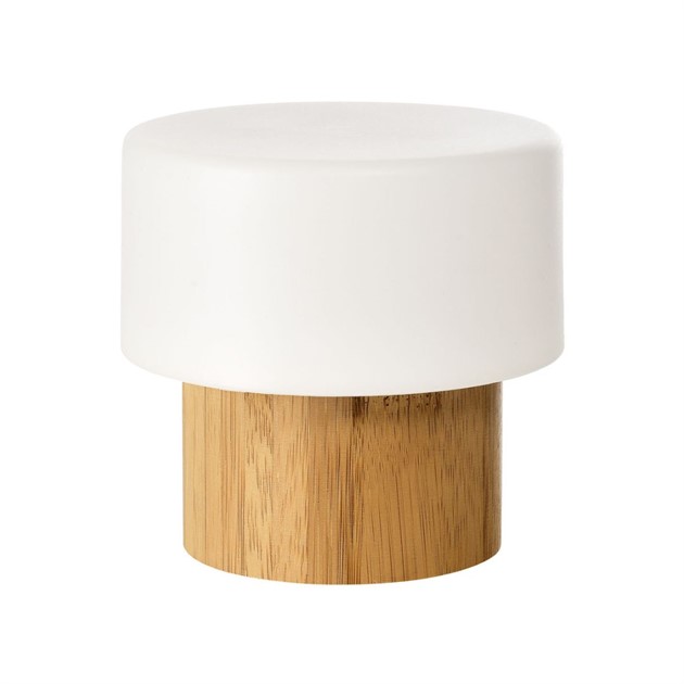 LED-ljushållare Sister Bambu höjd 11cm vit