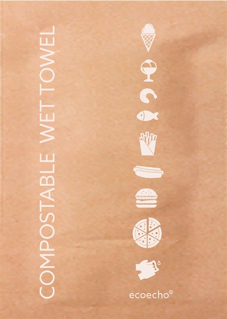 Våtservett komposterbar 50 x 70 cm 1000st/fp