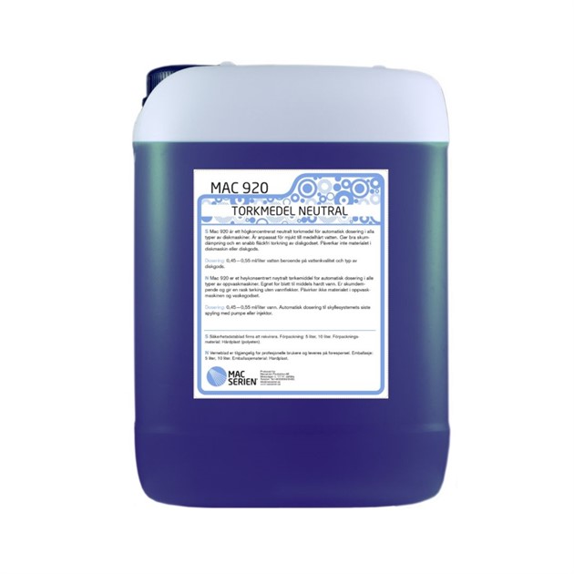 Torkmedel Mac 920 10lit