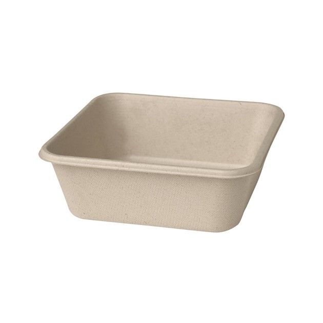 Matbox bagasse Duni rekt 900ml brun 360st/fp