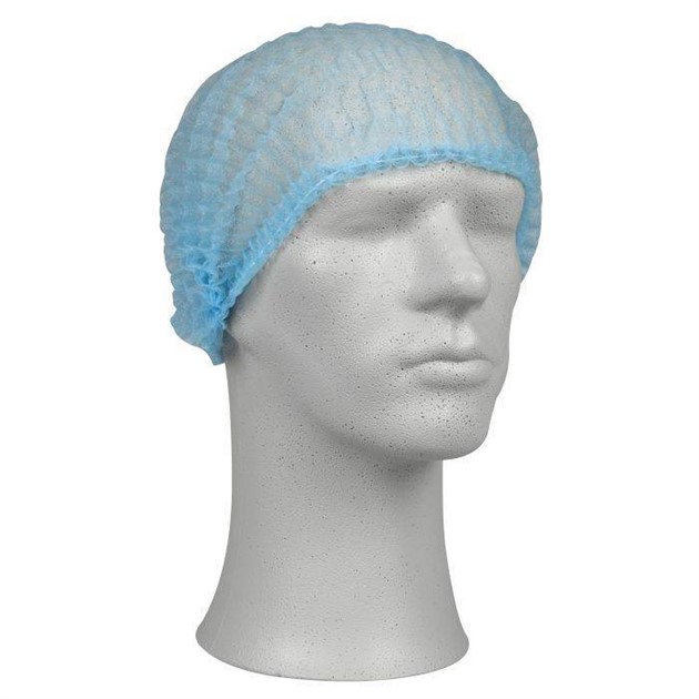 Hårnät/mössa Blå one size 200st/fp