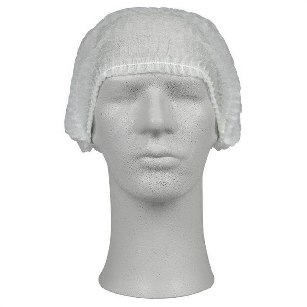 Hårnät/mössa one size vit 200st/infp