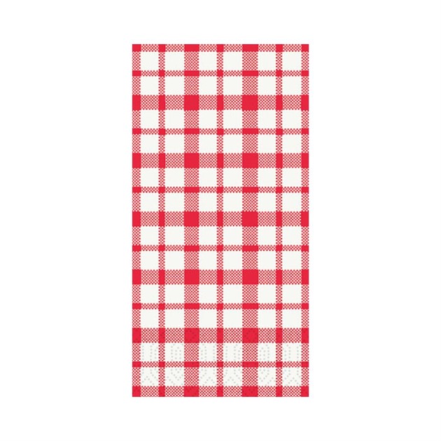 Servett 40x40cm 3-lag Giovanni Duni röd/vit 1250st/fp