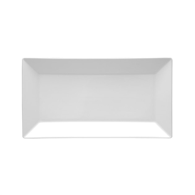 Tallrik rekt Classic 22x11cm vit