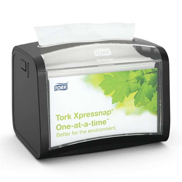 Bordsdispenser dispenserservett N4 Tork Xpressnap svart