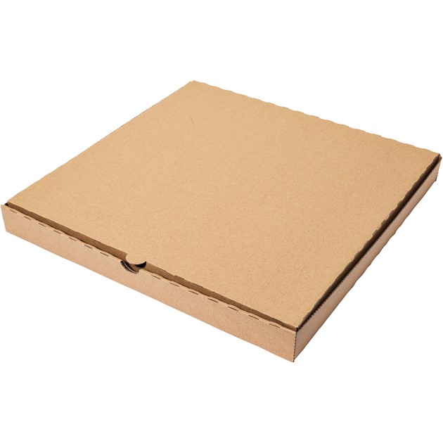 Pizzakartong well brun u tryck 30x30x3,5mm 150st/fp