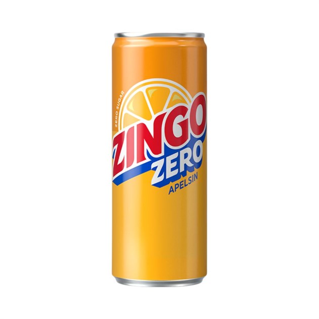 Zingo Apelsin Zero 33cl burk inkl pant 20st/fp