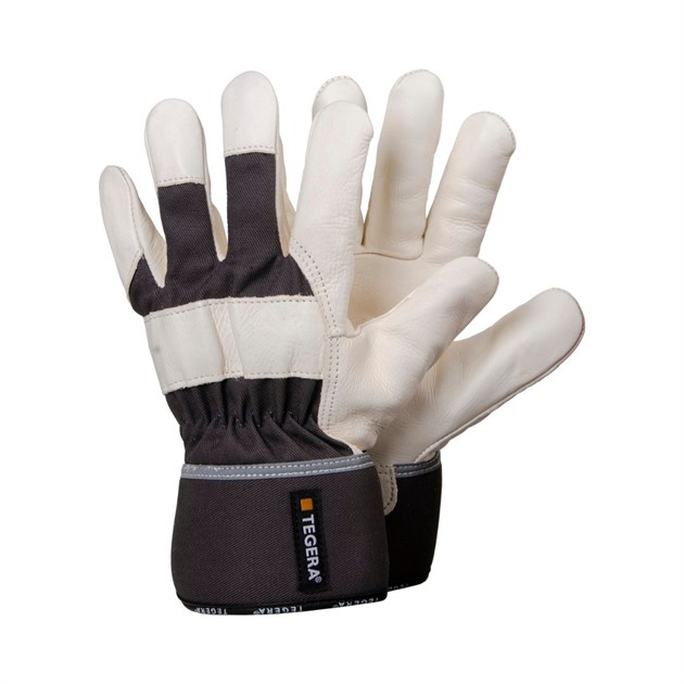Läderhandske Tegera® 364 beige/grå