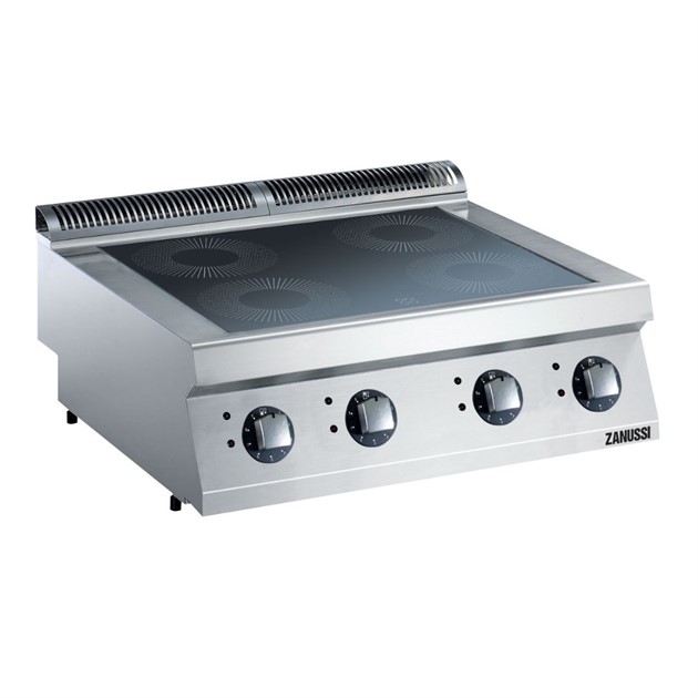 Induktionsspis bänkmodell 800mm Zanussi 4 värmezoner