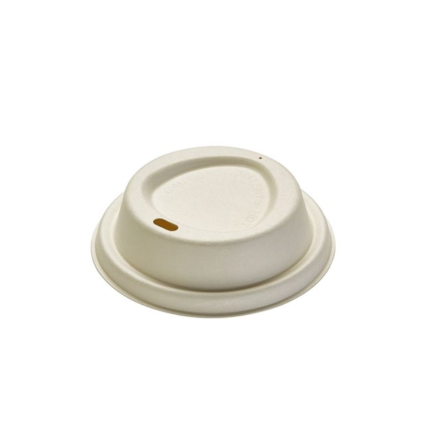 Lock till bägare 36/48cl bagasse natur 1000st/fp