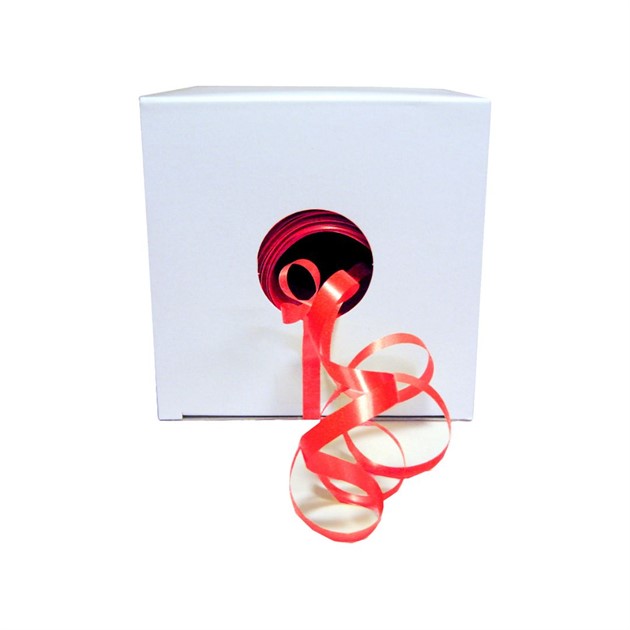 Presentsnöre/textalband 7mm röd 1250m/rle