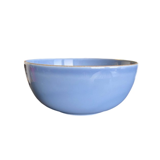 Skål Rondo 16cm blå med prickar o rand