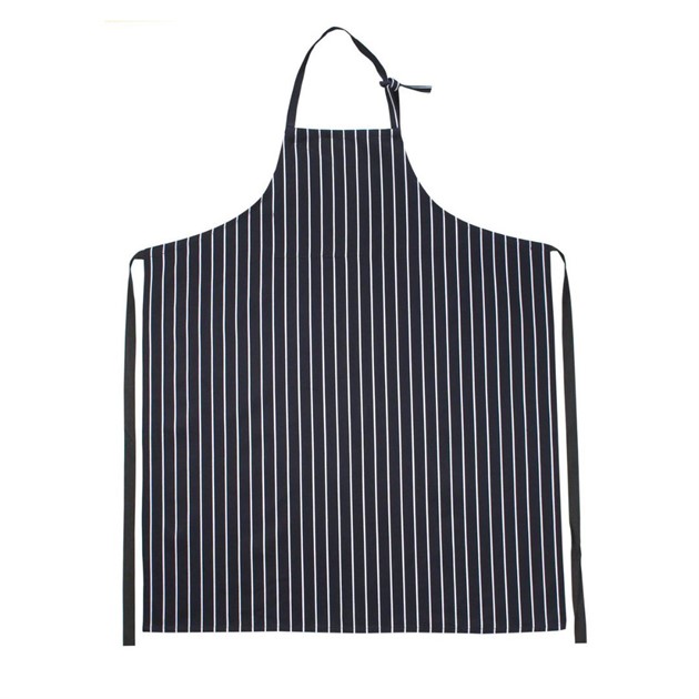 Bröstlappsförkläde 4334 Segers 90x110cm marin/vit rand