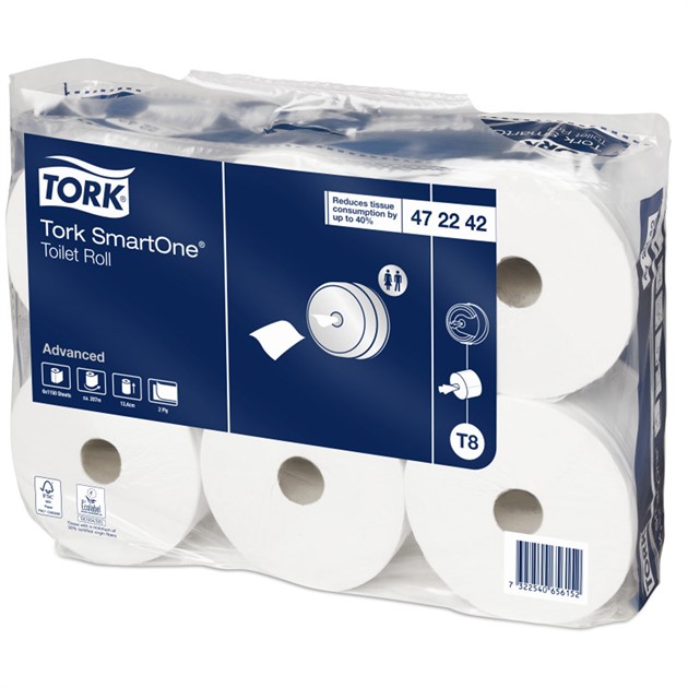 Toalettpapper Tork SmartOne T8 Advance 6/fp