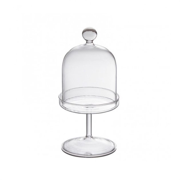Cloche glas på fot 10cm WMF
