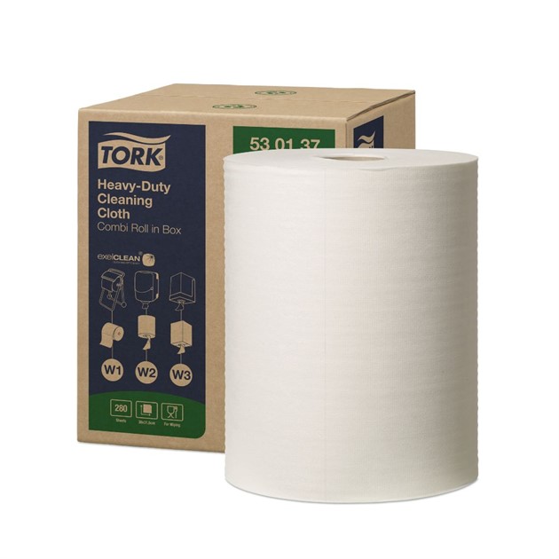 Rengöringsduk kraftig Tork W2 106,4m/rle