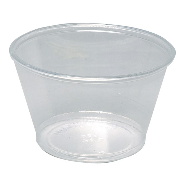Plastbägare klar PS 113ml (2500st/kart)