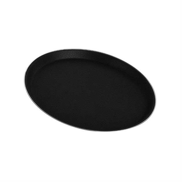 Barbricka non slip dia 355mm stålkant svart Pintinox