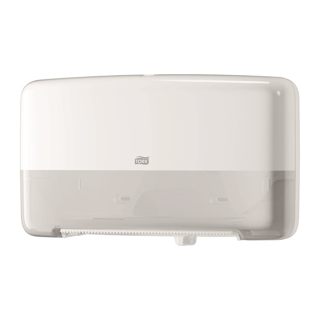 Dispenser Tork Mini Jumbo Twin toalettpapper T2 vit