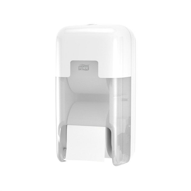 Dispenser Tork OptiServe Twin toalettpapper T7 vit
