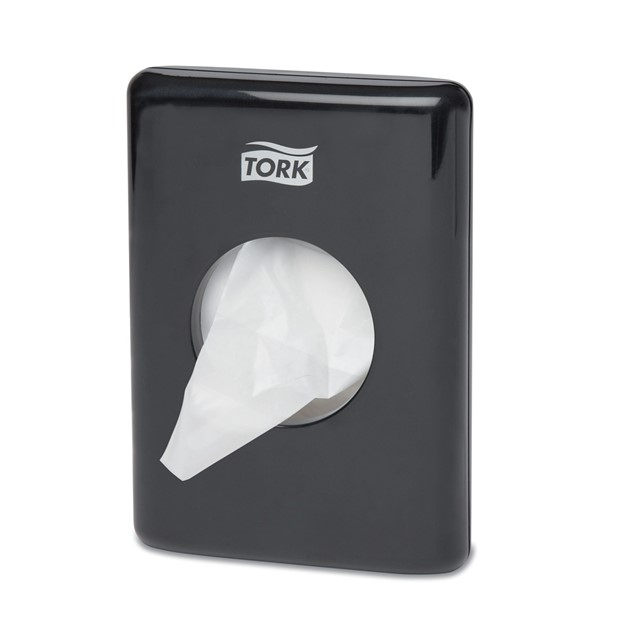 Dispenser för sanitetspåse B5 Tork svart