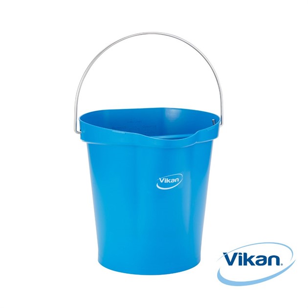 Hink metalldetekterbar Vikan 12 liter blå