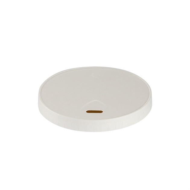 Papplock med hål till bägare 24cl dia 8cm vit 1000st/fp