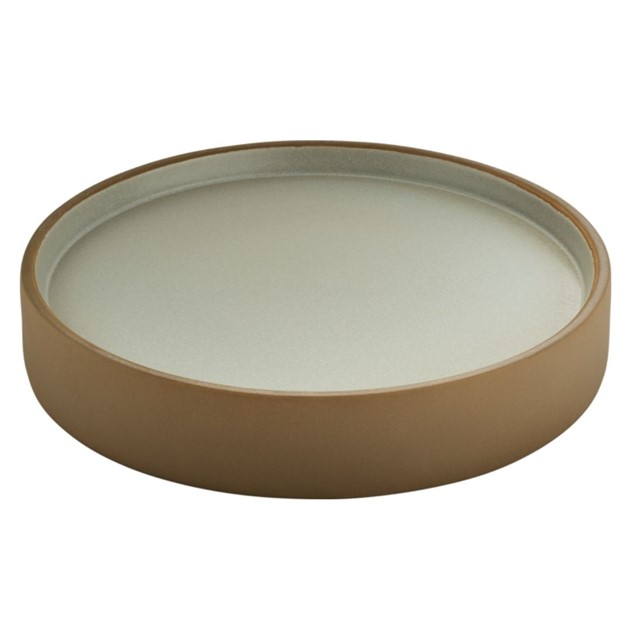 Tallrik 2in1 flat/djup 24cm beige/grå Playground