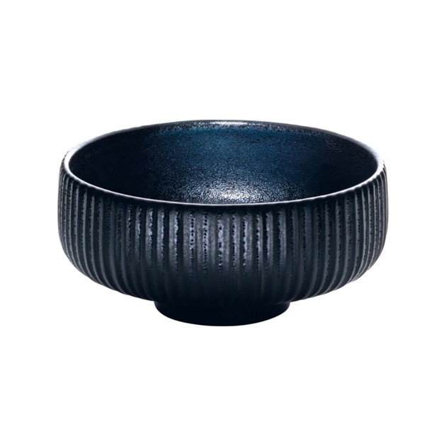 Dippskål Nara relief dia 8cm svart Playground