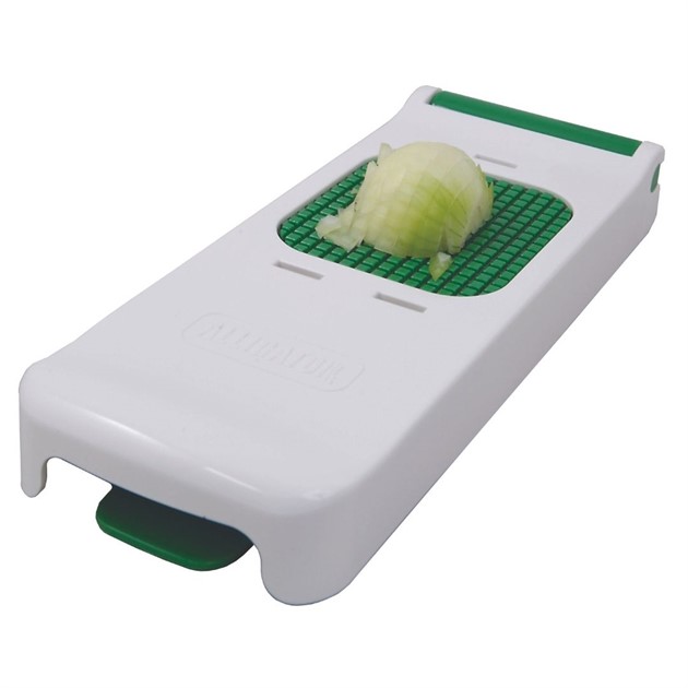 Lökskärare Alligator grön/vit