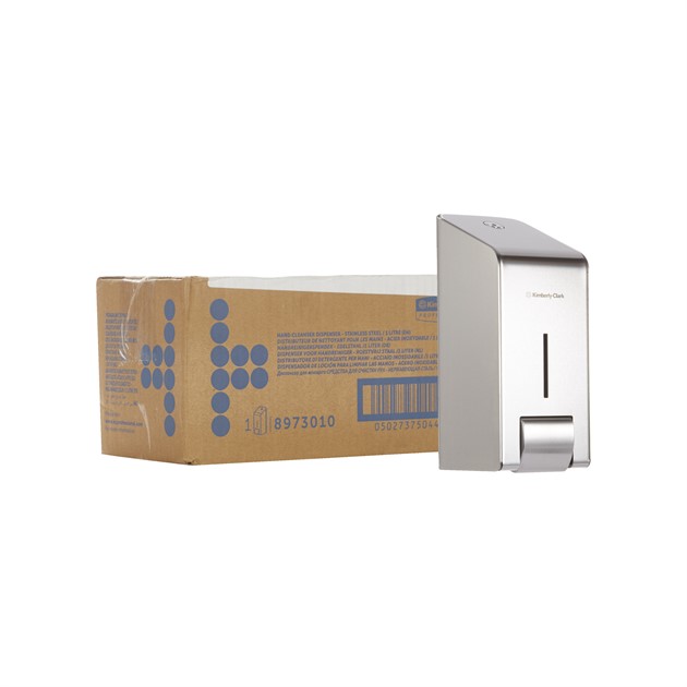Dispenser KCP för tvål/handdes kassett 1 lit rostfri
