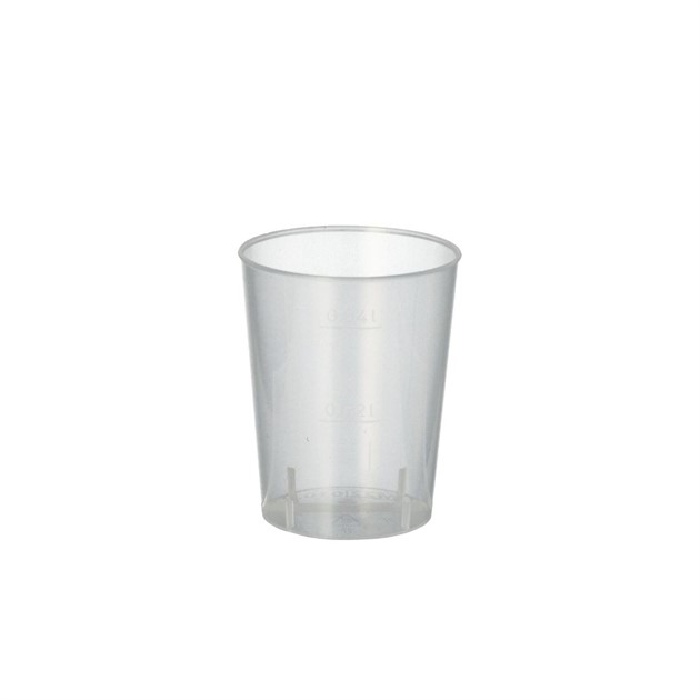 Snapsglas flergångs 4cl transp 2000st/fp