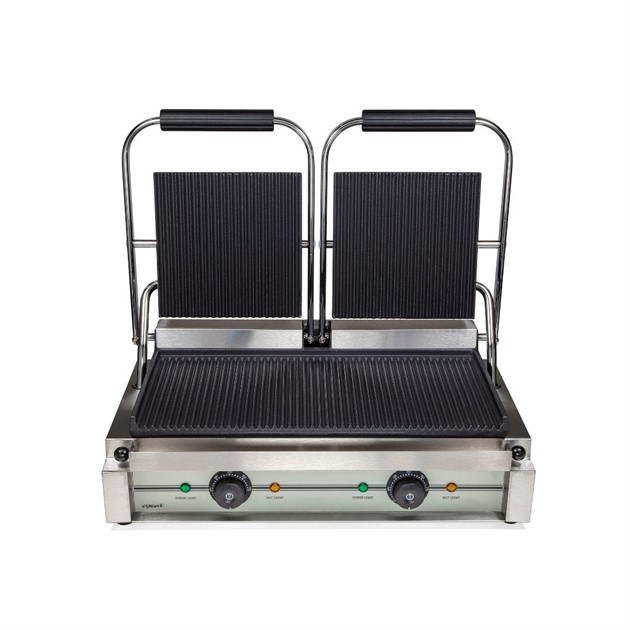 Klämgrill dubbel räfflad Exxent