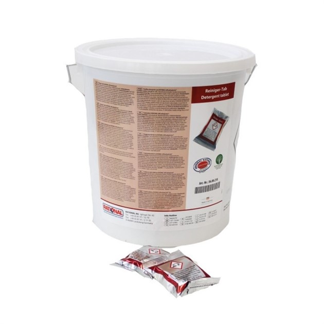Rengöringstabletter Röd Rational 6kg/100st per hink