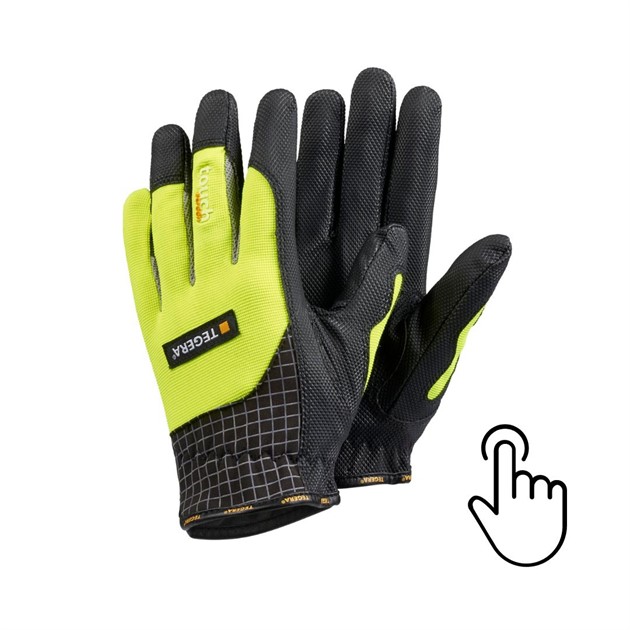 Syntetläderhandske Tegera® 9123 gul/svart