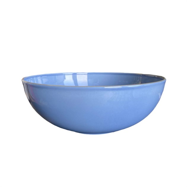 Skål Venus 25cm blå med rand