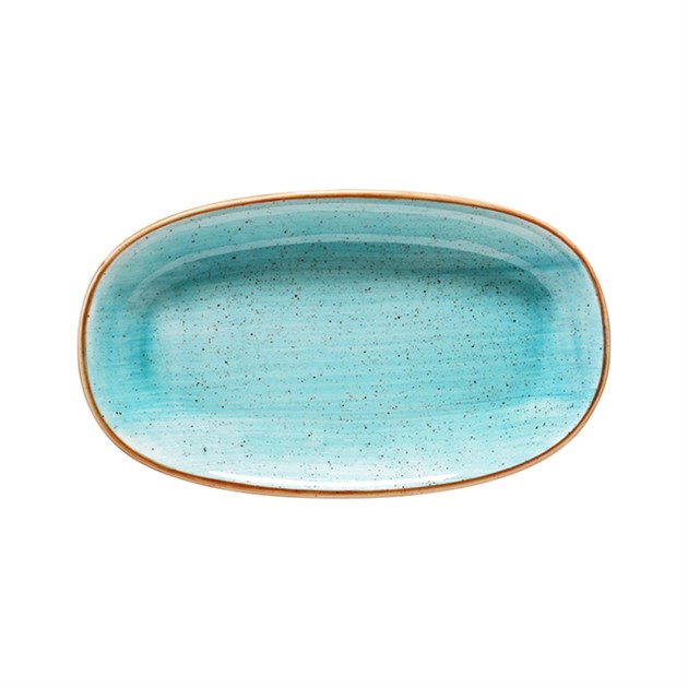 Tallrik Aqua oval 24x14cm Bonna
