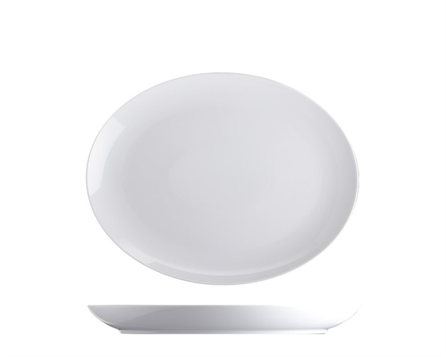 Tallrik Basic oval 20,5cm x 16,4cm