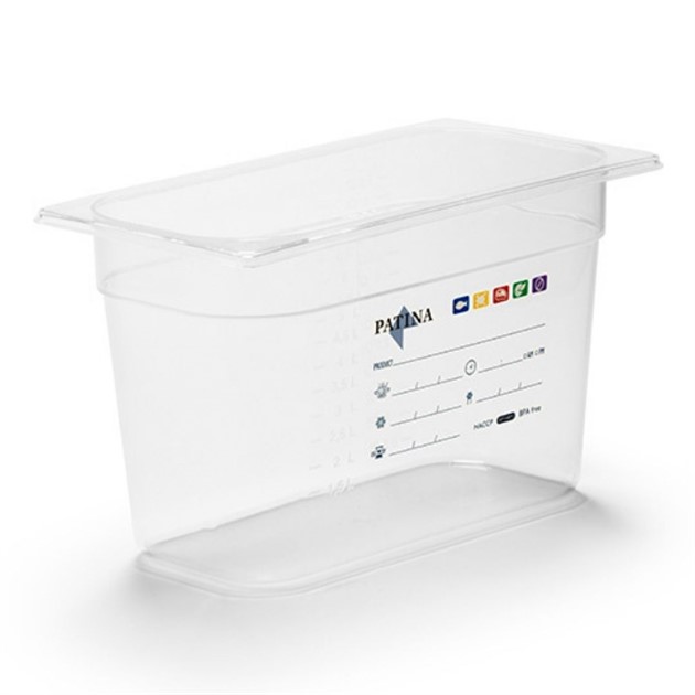 Kantin PP transparent GN 1/3 200mm