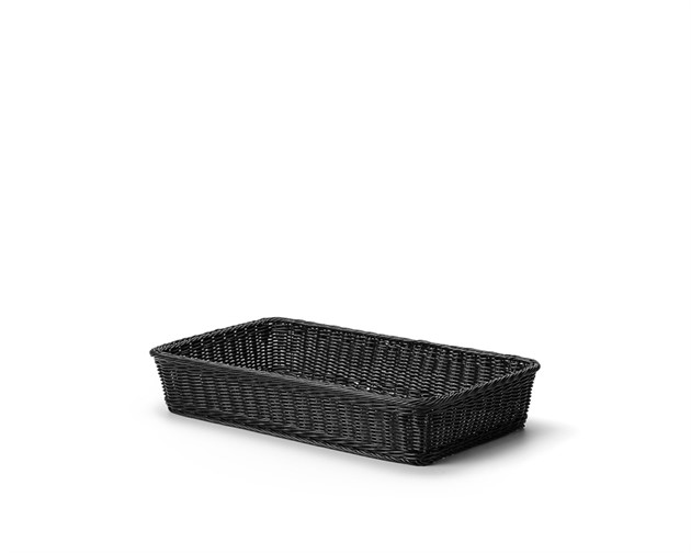 Brödkorg plast 53x32cm svart