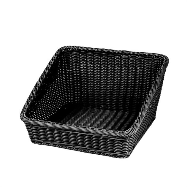 Brödkorg plast 43x43cm svart