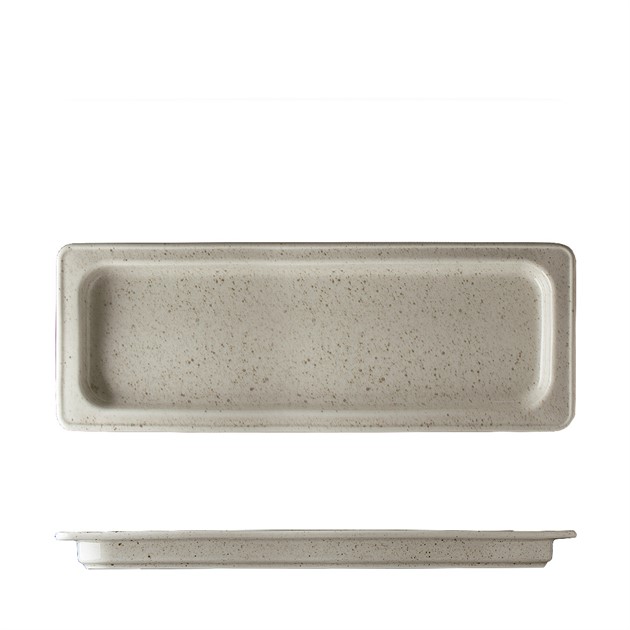 Uppläggningsfat porslin Lifestyle Natural GN 2/4 25mm Benedikt