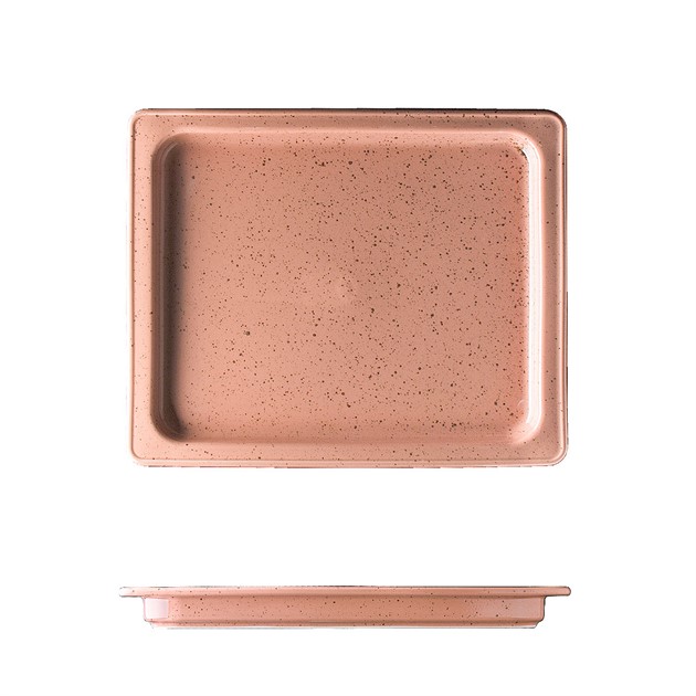 Uppläggningsfat porslin Lifestyle Terrakotta GN 1/2 25mm Benedict