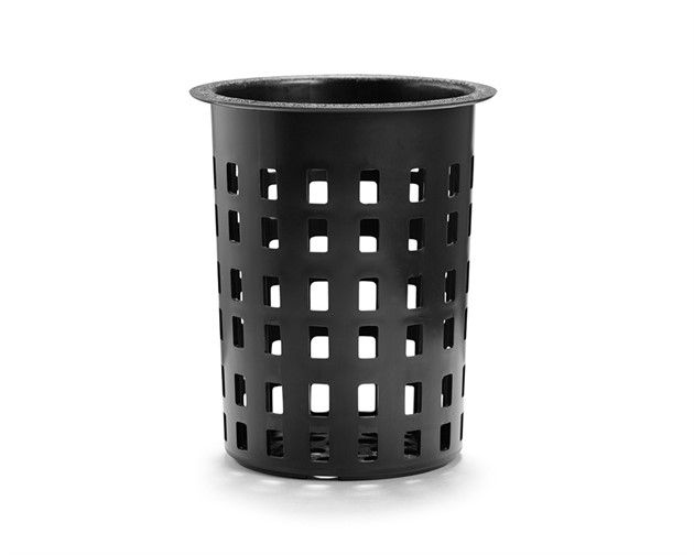 Diskkorg bestick svart