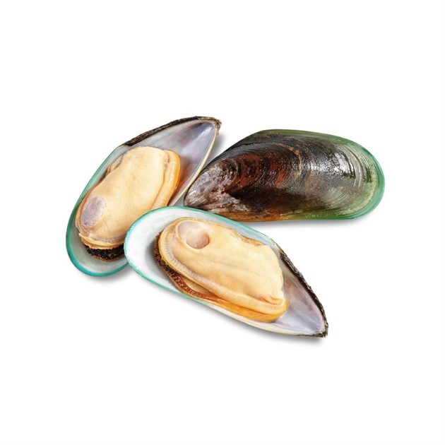Musslor Gröna m halvt skal frysta kg