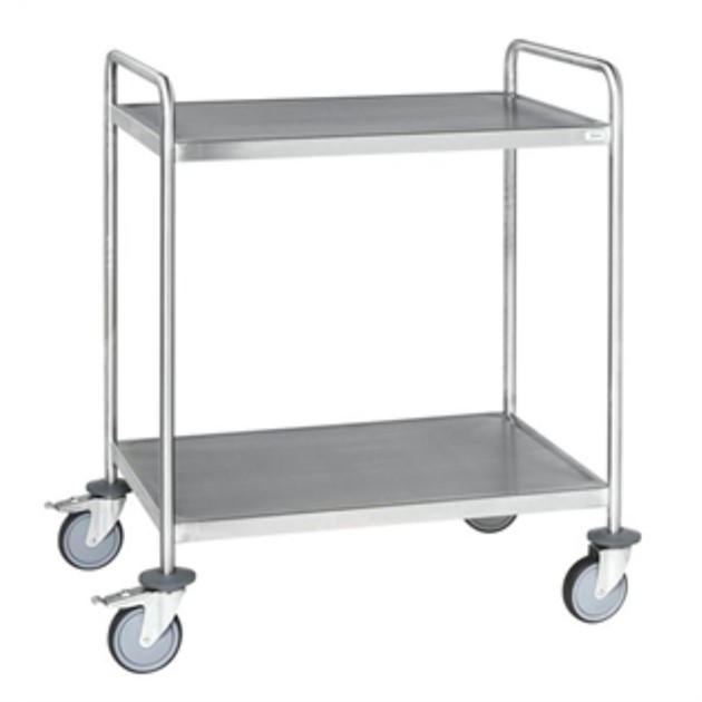 Bordsvagn rostfri helsvetsad 2 plan