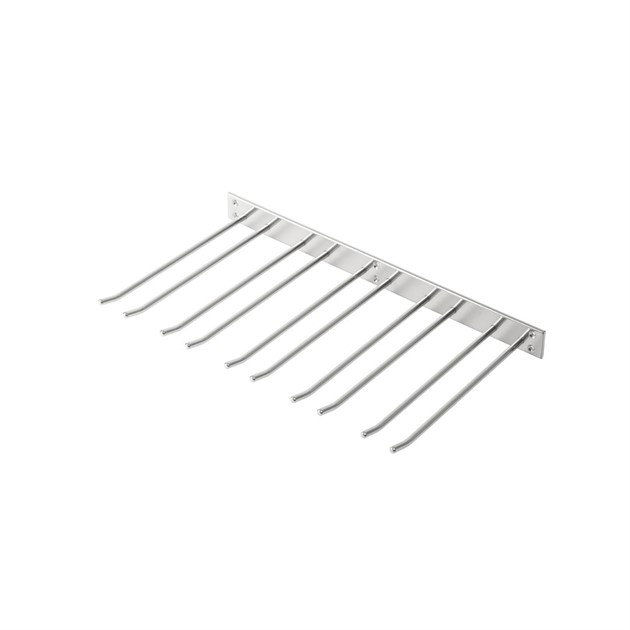 Glashängare 30cm djup vägghängd silver