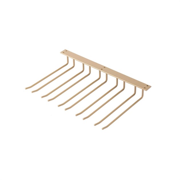 Glashängare 30cm djup takhängd guld